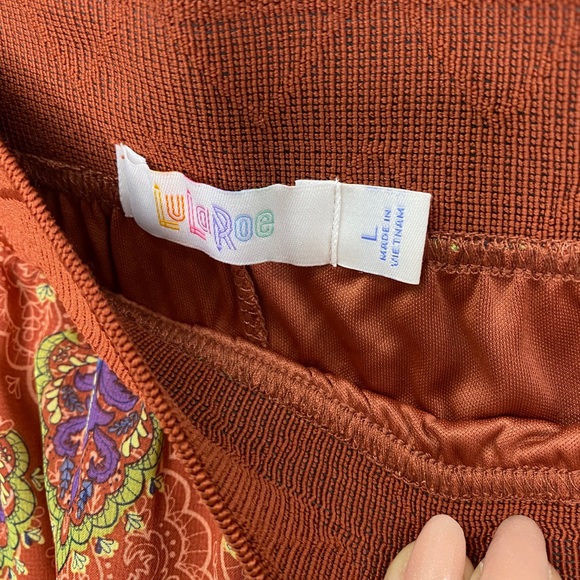 LULAROE Boho midi skirt women’s size large - Picture 6 of 8